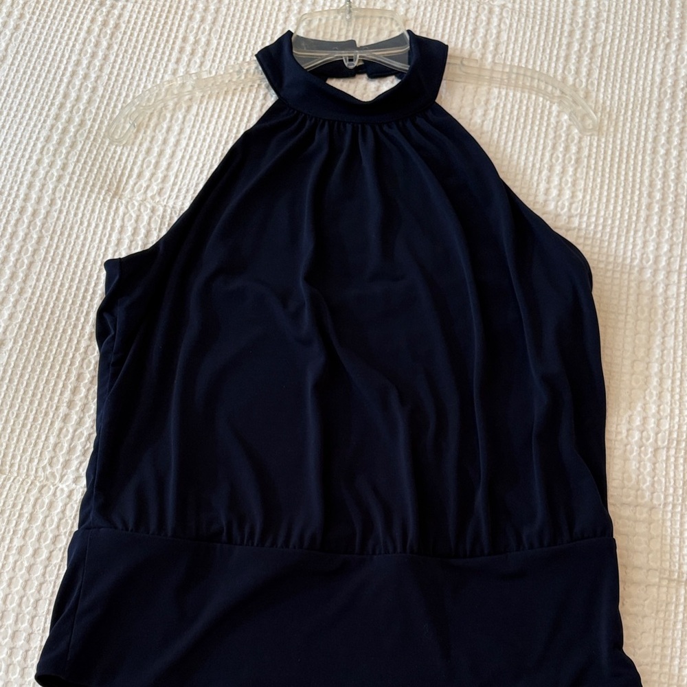 Boston Proper Navy Halter Top